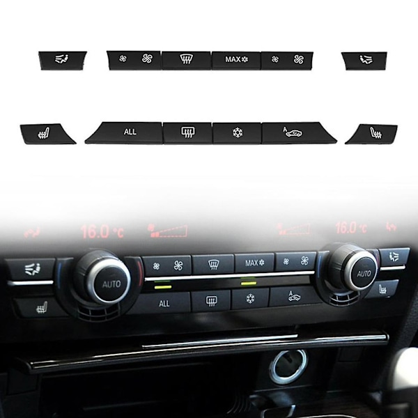 12 stk. knappe-knapper A/C varmeapparatkontaktpanel til F07 Gt/f10/f11 F01/f02