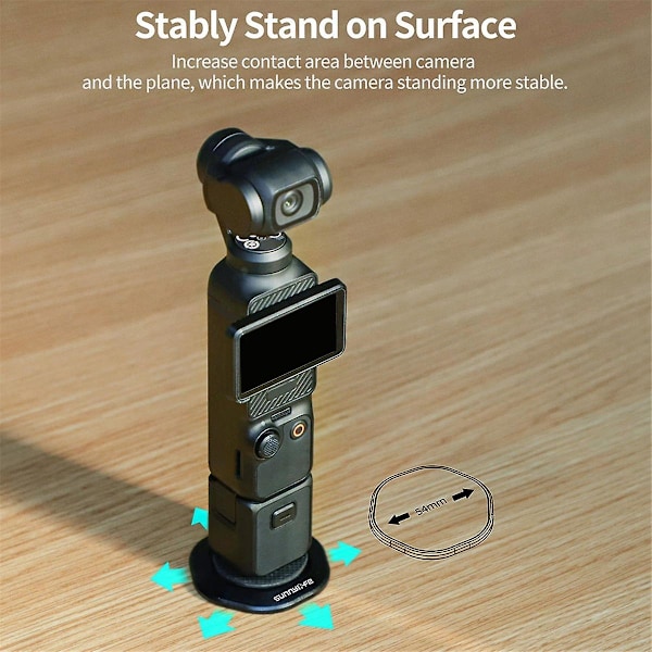 Til Pocket3 Go3 Metal Base Udvidelsesadapter Styring Multifunktionel Praktisk Holder