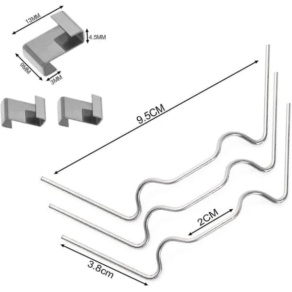 HA-100 stk drivhusklips for glass, rustfrie drivhusvindusklips glassplatefester