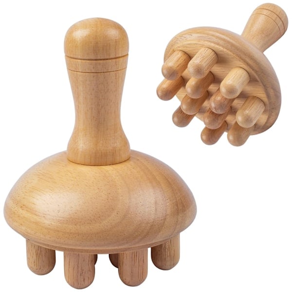/HA/ 1 st Trä Svamp Massager Kropp Trä Terapi Massageverktyg, Anti llulite, Maderoterapi Lymfdränage, Muskelvärk Lindring Svamp Massager