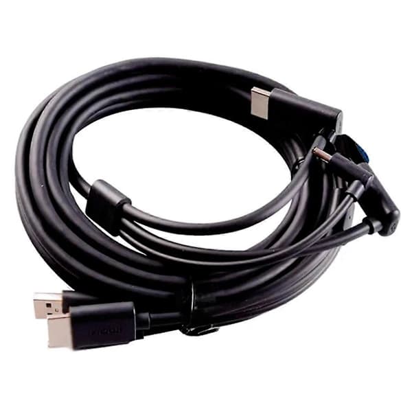 Erstatningskabel 3-i-1 til HTC Vive HDMI-kompatibel 5M, USB, Strøm VR-spil