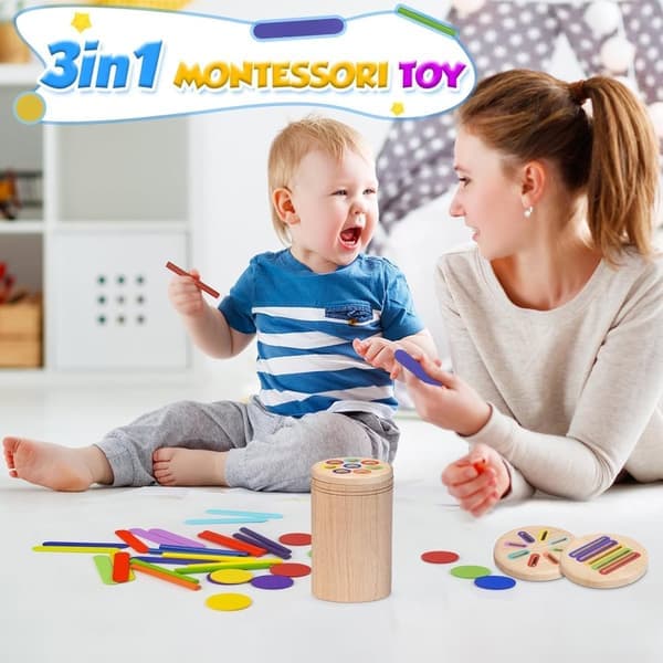 Montessori treleker - Treleker - Gave til småbarn - Tresorterer