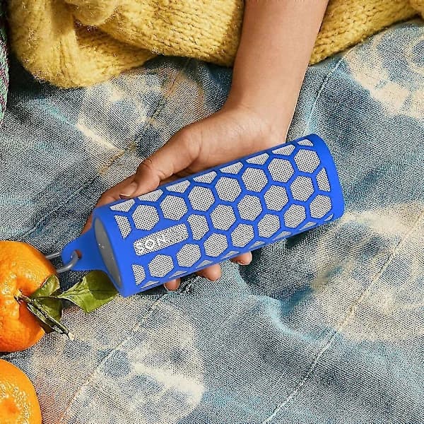 Mjukt silikonskal med karbinhake för Sonos Roam-högtalare, blå
