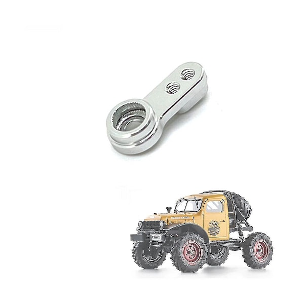 Metal Servo Arm Servo Horn Til Fms Fcx24 1/24 Rc Crawler Bil Opgraderingsdele Reservedele Tilbehør, Sølv