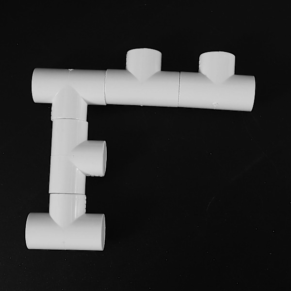 20mm PVC T-stykke 3-vejs vandrør rør adapter stik hvide 25 stk