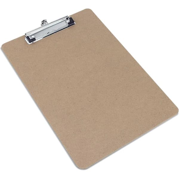 A4 Clipboard med lavprofilklemme, 12-pak