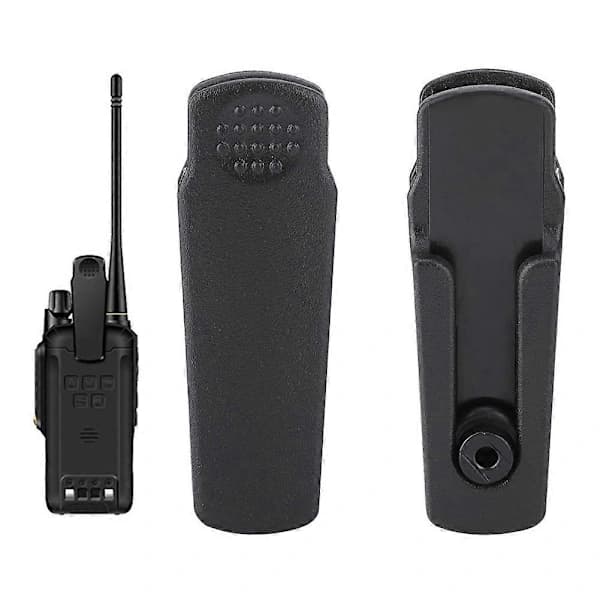 10 stk. vandtætte sorte walkie-talkie bælteclips tilbehør til BAOFENG UV-9R Plus