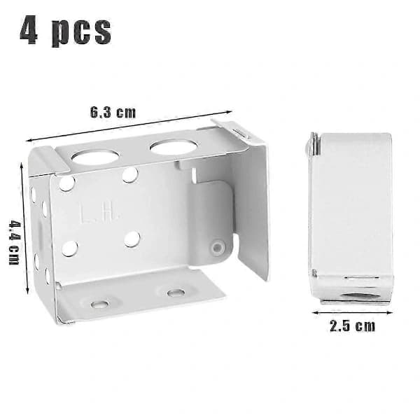 Monteringsbraketter for metallpersienner 4 stk. 2,5 tommer justerbart maskinvaresett []