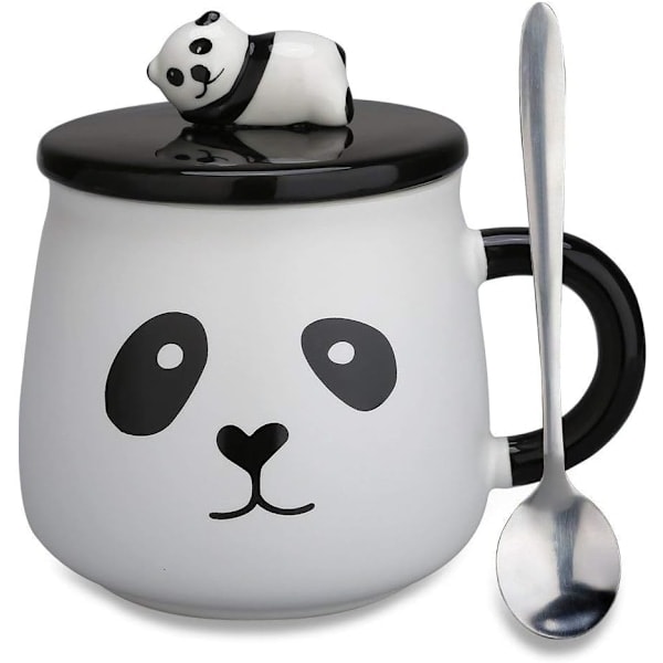 /HA/Keramisk Krus Gave - 3D Panda til Fødselsdag, Julegave Kaffe
