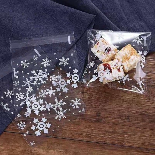 /HA/200 styk Snowflake selvklæbende selvforseglende pose Snowflake Cr