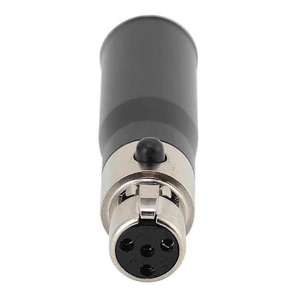 2 STK Mini XLR 3-polet han til Mini XLR 4-polet hun zinklegeringshus lydadapterstik