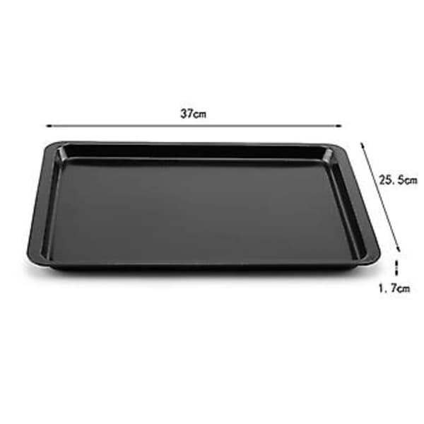 HA-2 st Rektangulära Non-Stick Bröd- och Kakformar Ugnsform Rektangulär Svart Bakplåt Di 10}