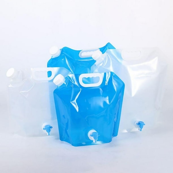 3 st (5L) och 5 st (10L) Vattenpåse med Kran / Vattendunk - Vattenbehållare/HH/ (5 Liter)