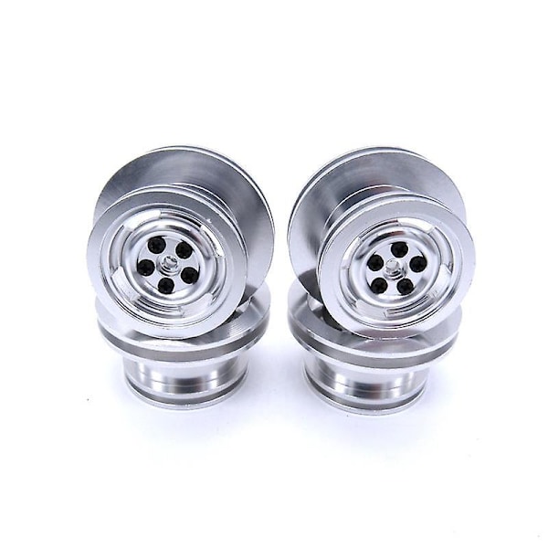 4 st Rc Bil Metall Navhjul Nav Fälgar För 1/12 Mn D90 D91 D96 D99S Modellbil Reservdelar Acc