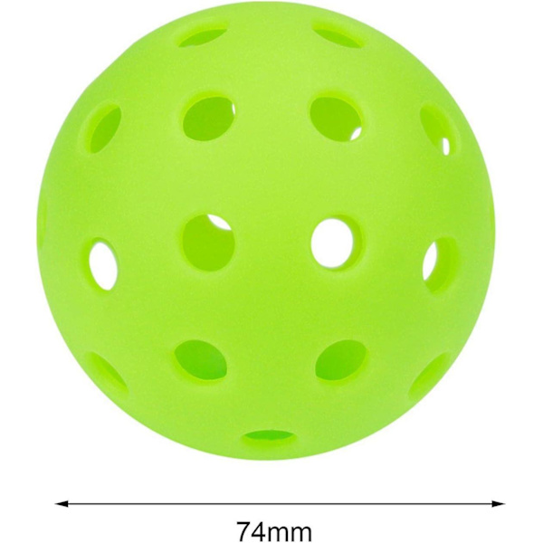 Luminous Pickleball Ball Professionell Kvalitet 40 Hål Tävling Boll Speciellt Utformad för Utomhusbanor Sanktionerad Turneringsspel