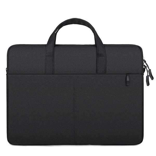 /HA/Unisex Affärsdatorväska, Lättviktsfodral för Macbook, Dell, Asus, Lenovo 14,1, 15,6 tum svart