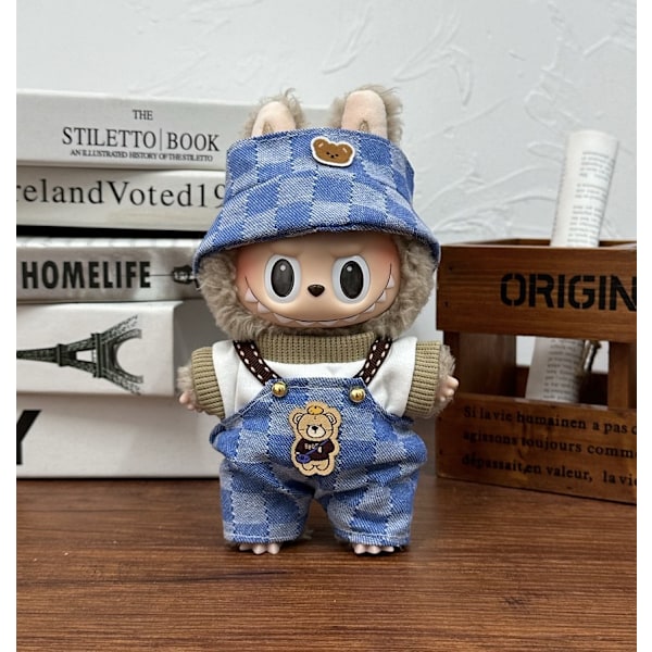 [HH] Labubu Tøj Blind Box Universal Siddende Plys Legetøj Tilbehør Labubu Designer Tøj
