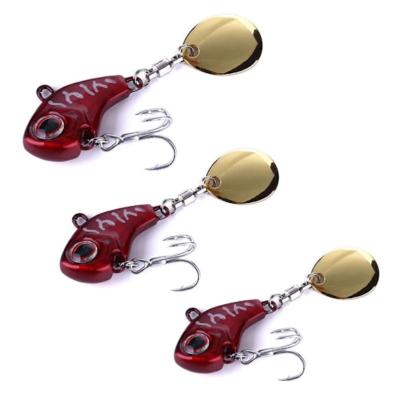 3-pack VIB-drag med sked - Olika storlekar och färg/HH/ Mörkröd Dark red