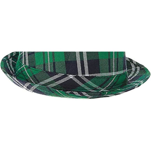 St. Patrick's Day ternet stof Fedora Hat | Fest tilbehør, 30*20CMA,WZ-1743R