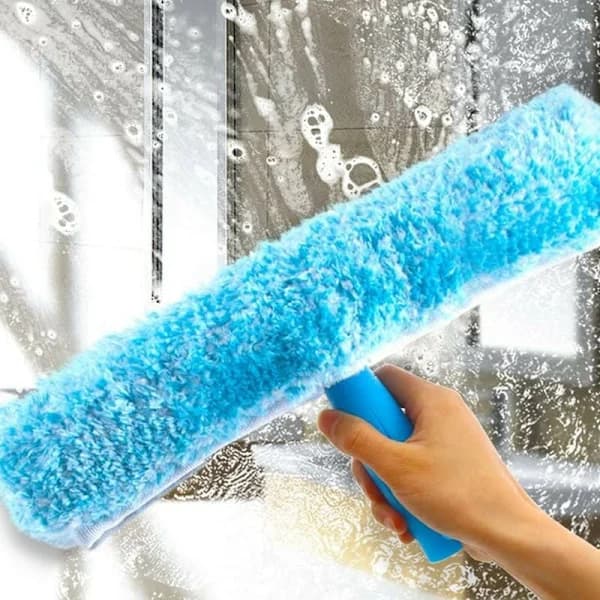 HA-Professionel vinduesskraber med mikrofiberbørste, bredde 35 cm