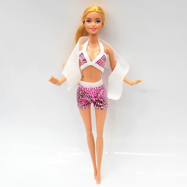 30 cm Barbie-dukke, farveskiftende badedragt, badedragt i ét stykke, bikini