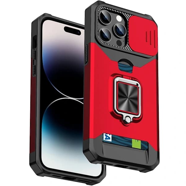Liukuva Camshield Korttipaikka Puhelinkotelo iPhone 14 Pro Maxille