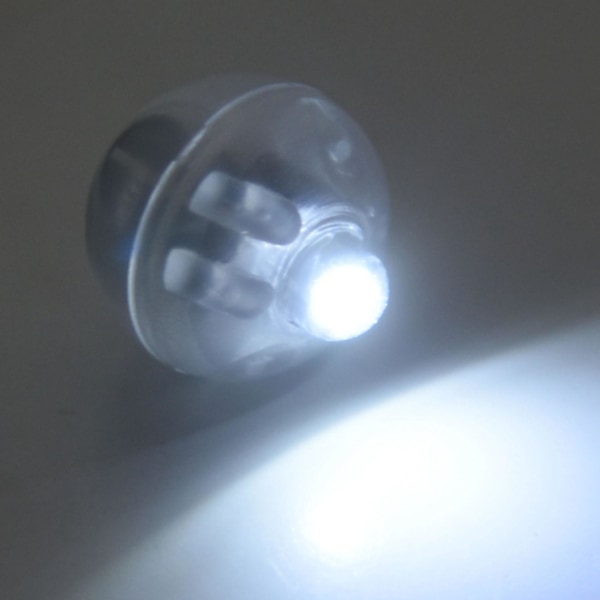 100 stk/pakke 100 X runde LED-flashballonglys Lang standbytid for papirlyktballong