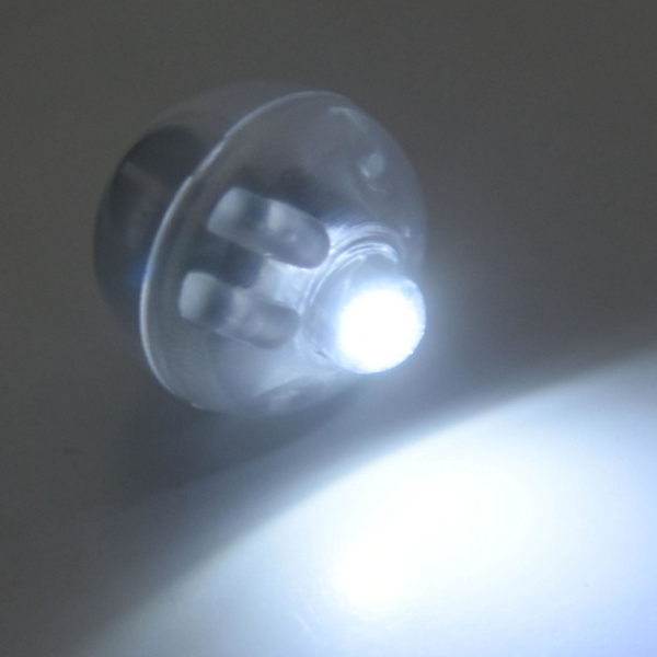 100 stk./parti 100 X Rund Led Flash Ball Lampe Ballon Lys Lang Standby Tid Til Papir Lanterne Ballon
