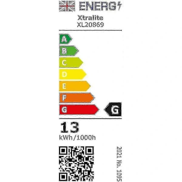 Xtralite 13W CFL Dagslys Erstatningspære 4-Pin 2G7 Sokkel (6400K)