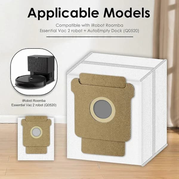10 kpl Pölypussit iRobot Roomba 105 Combo 205 Dustcompactor Plus 405 Combo Plus 505 Combo Non Wove []