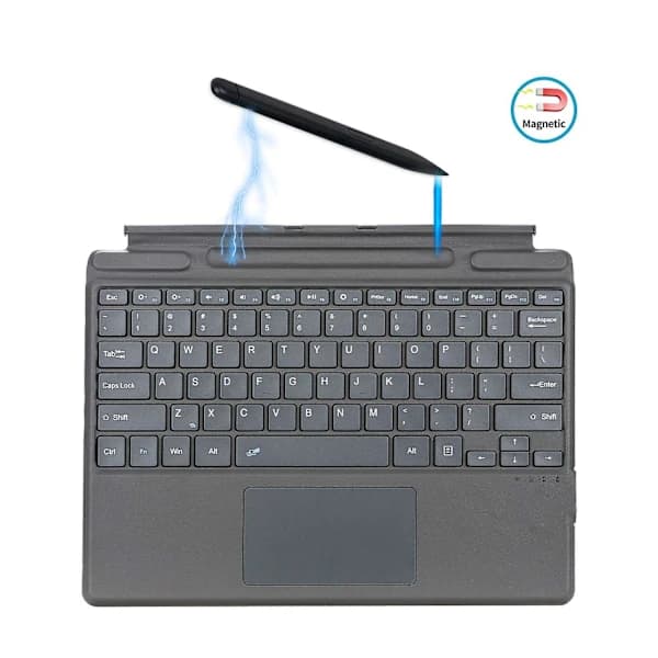 2089A Magnetisk Bluetooth Trådløst Tastatur med Touch til Microsoft Surface Pro 8/X Laptop