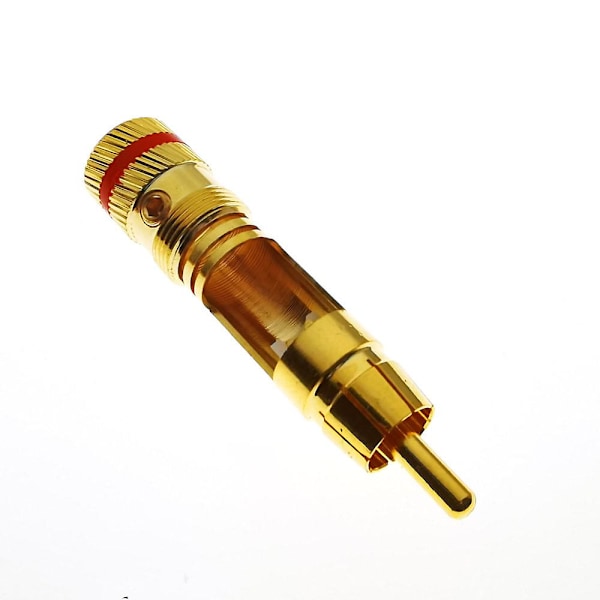 Wbt-0144 Gullbelagt Rca-plugg Rca Plug-in Type Av Audio Og Video-plugg Videoplugg-kontakt