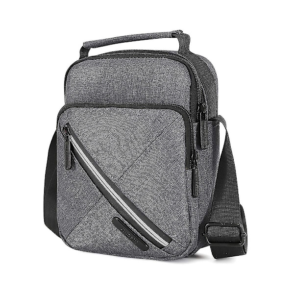 Herr Crossbody Väska Axelväska Mobiltelefon Axelväska (grå)
