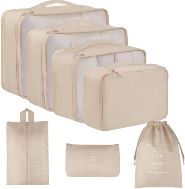 Organisator for koffert - 7 deler - Vesker for reise