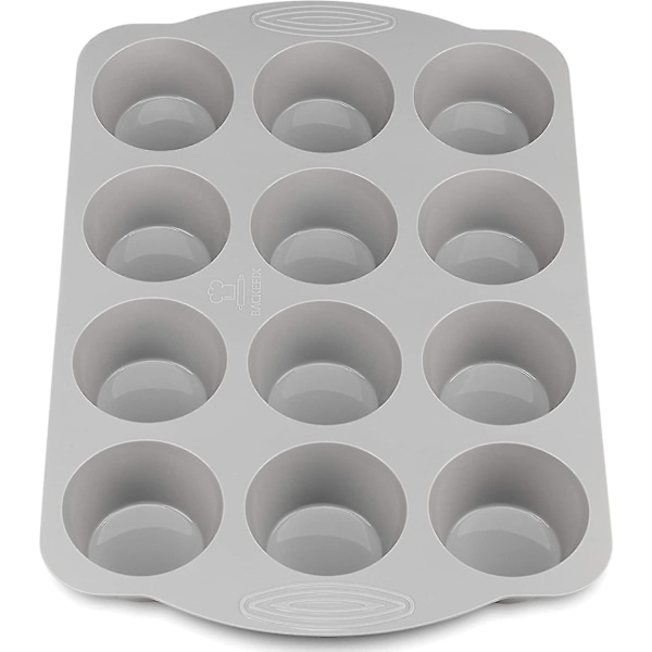 Comfort 12 Muffin Tin Silicone With Handles - Muffin Mold For Muffins