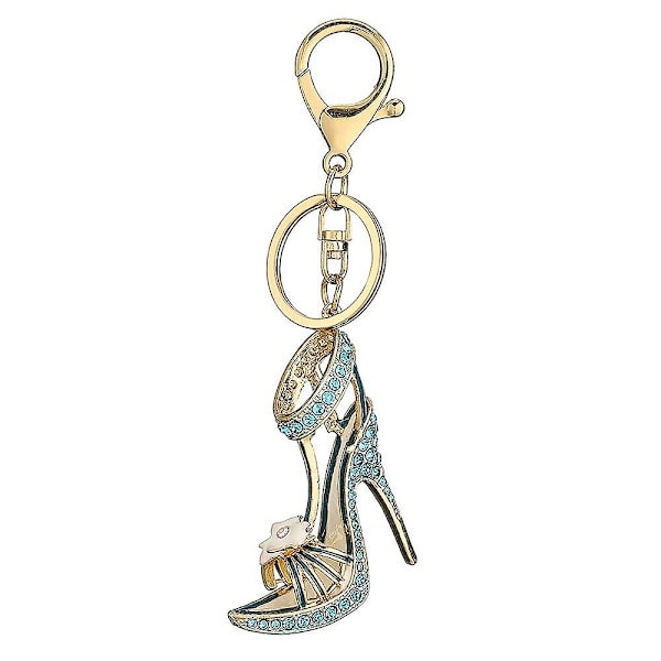 Ladies Crystal Shoes Keychain Key Chain Family Car Key Accessories Wallet Backpack Handbag Pendant