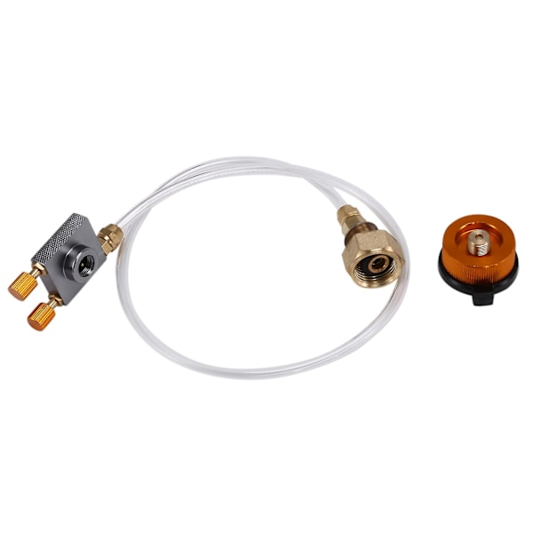 Propanoppfyllingsadapter for utendørs camping, flat gassbeholderkobling, adapter for gasslading med fortrykk