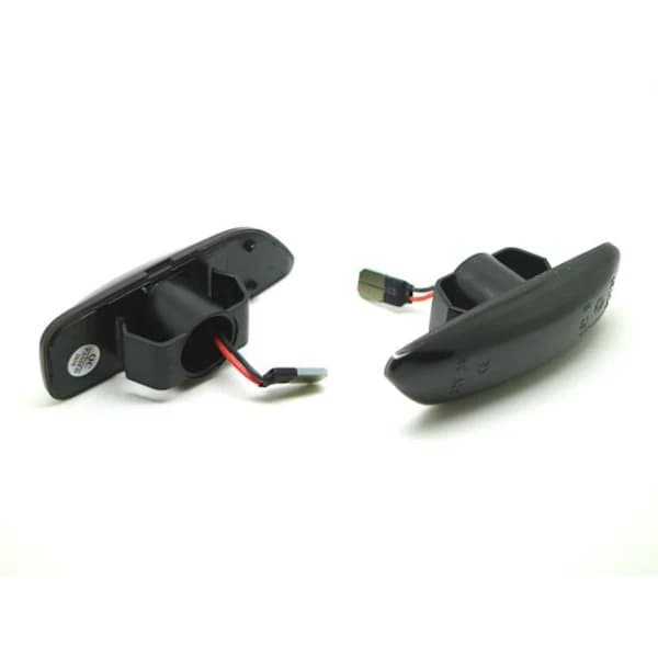 LED Dynamisk Blinklys Volvo S60 V70 S80 XC70 Røgfarvet Glas 2-pak sort 60