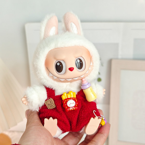 [HH] Flocking Labubu Blind Box Avaimenperä Nuken Vaatteet Nuken DIY Tarvikkeet 15CM Pieni Hirviö Pip Housut Pukeutuminen Only Clothes(No Doll) 2