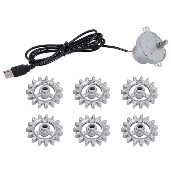 Automatisk rotisserie grillverktyg metall BBQ roterande ramväxel med USB-kabelmotor DIY automatisk roterande/HH/