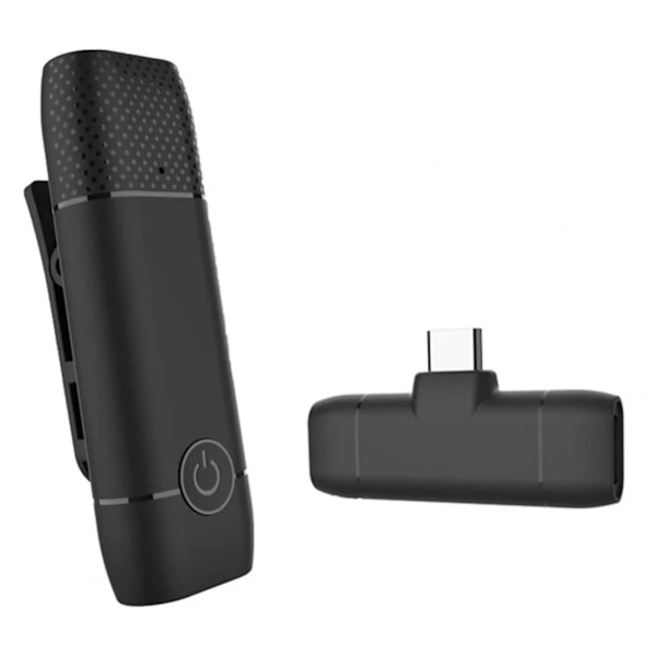 Trådløs Lavalier-mikrofon Plug & Play Mic Støjreduktion Auto-synkronisering til Type-c Android