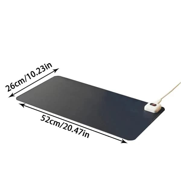 Elektrisk oppvarmet musematte Bordmatte SVART EU-STK SVART EU-STK Black EU Plug Black EU Plug