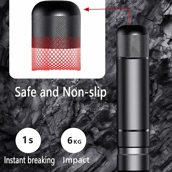 Mini bærbar bilvindusknuser fluktverktøy glassknuser 2 i 1 sikkerhetsbeltekutter med holder