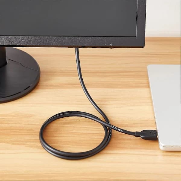 HDMI A til DVI Adapterkabel - 2m (ikke egnet til tilslutning til SCART- eller VGA-porte), Sort