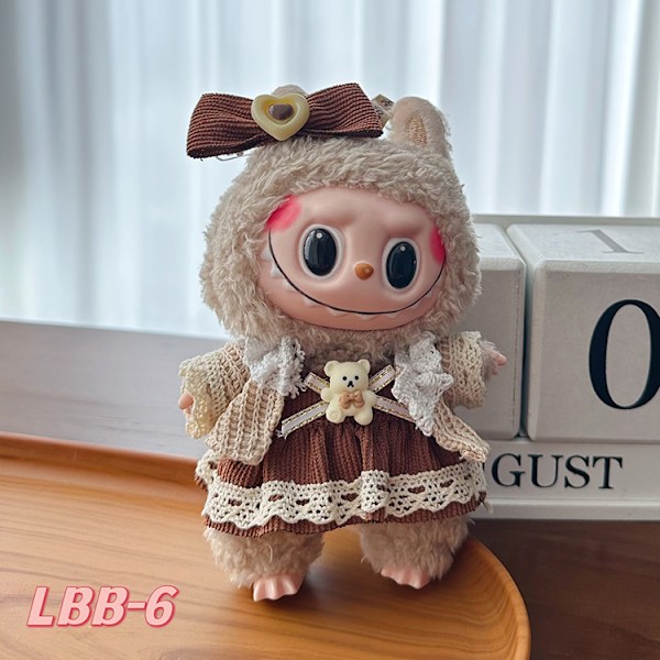 [HH] Labubu Mc Kläder Donald CC Klänning Labubu Kläder Kjolar Kuromi Klänning Docka Labubu Designkläder och Accessoarer 17cm 1