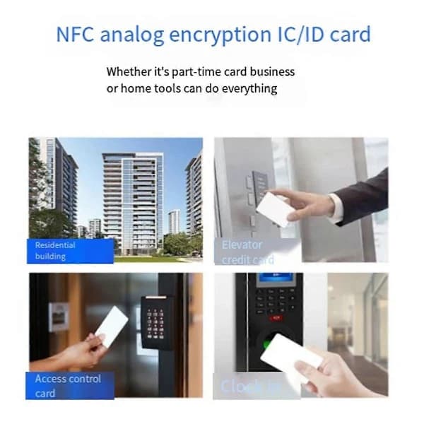 Bluetooth NFC-leser / ID-kortleser. Lekkasjesikker. Adgangskontroll Heiskort, Bluetooth 3 Pro M