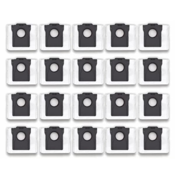 20 st dammsugarpåsar i non-woven-tyg för Bot X30pro Ultra X30pro Plus robotdammsugare