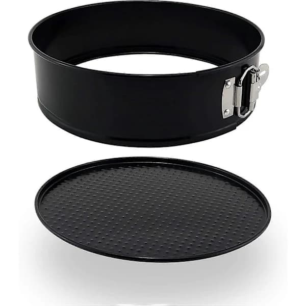 HA~Set med 2 runda kakformar 23 cm Non-stick Springform Lös Botten Bakplåt