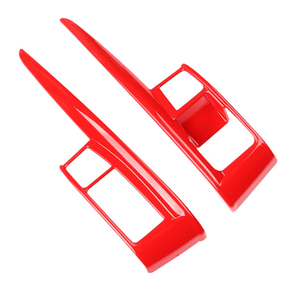 Car Red Central Control Panel Gear Shift Cover Trim Strips For 10th 2016-2021 Accessories Rhd