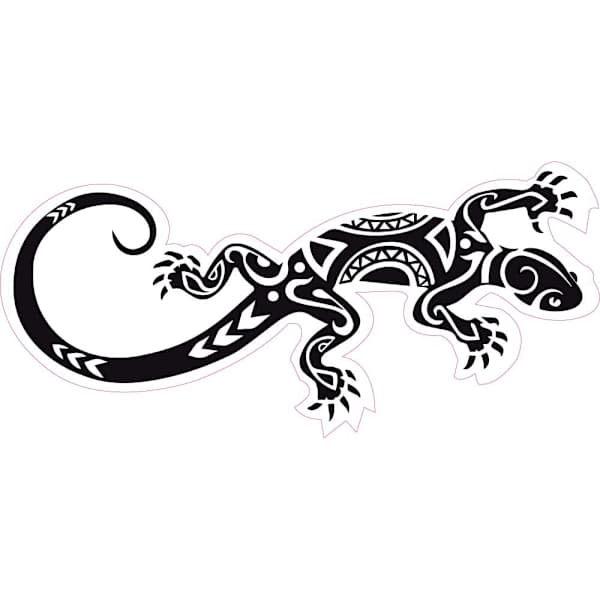 Salamanteri Lisko Logo Tarra - Koko: 17cm - Väri: Musta